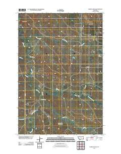 Harmon Butte Montana Historical topographic map, 1:24000 scale, 7.5 X 7.5 Minute, Year 2011