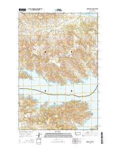 Harper Camp Montana Current topographic map, 1:24000 scale, 7.5 X 7.5 Minute, Year 2014
