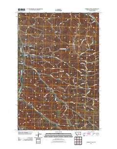 Harper Coulee Montana Historical topographic map, 1:24000 scale, 7.5 X 7.5 Minute, Year 2011