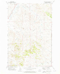 Harris Buttes Montana Historical topographic map, 1:24000 scale, 7.5 X 7.5 Minute, Year 1973
