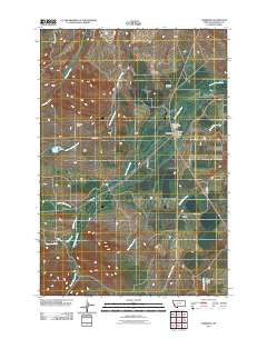 Harrison Montana Historical topographic map, 1:24000 scale, 7.5 X 7.5 Minute, Year 2011