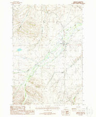 Harrison Montana Historical topographic map, 1:24000 scale, 7.5 X 7.5 Minute, Year 1988