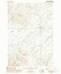 Harrison Montana Historical topographic map, 1:24000 scale, 7.5 X 7.5 Minute, Year 1988
