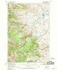 Harrison Montana Historical topographic map, 1:62500 scale, 15 X 15 Minute, Year 1950