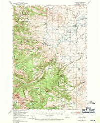 Harrison Montana Historical topographic map, 1:62500 scale, 15 X 15 Minute, Year 1950