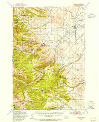 Harrison Montana Historical topographic map, 1:62500 scale, 15 X 15 Minute, Year 1950