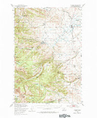 Harrison Montana Historical topographic map, 1:62500 scale, 15 X 15 Minute, Year 1950