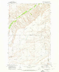 Harwood Bench Montana Historical topographic map, 1:24000 scale, 7.5 X 7.5 Minute, Year 1970