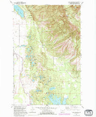 Hash Mountain Montana Historical topographic map, 1:24000 scale, 7.5 X 7.5 Minute, Year 1991