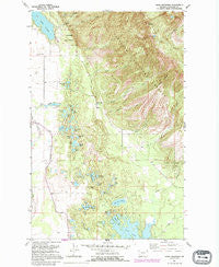 Hash Mountain Montana Historical topographic map, 1:24000 scale, 7.5 X 7.5 Minute, Year 1991