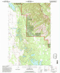 Hash Mountain Montana Historical topographic map, 1:24000 scale, 7.5 X 7.5 Minute, Year 1994