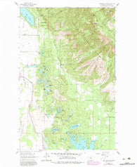 Hash Mountain Montana Historical topographic map, 1:24000 scale, 7.5 X 7.5 Minute, Year 1962