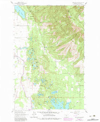 Hash Mountain Montana Historical topographic map, 1:24000 scale, 7.5 X 7.5 Minute, Year 1962