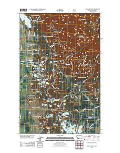Hash Mountain Montana Historical topographic map, 1:24000 scale, 7.5 X 7.5 Minute, Year 2011
