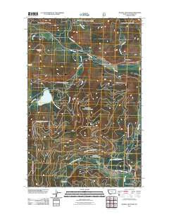 Haskill Mountain Montana Historical topographic map, 1:24000 scale, 7.5 X 7.5 Minute, Year 2011