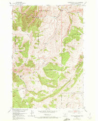 Hatfield Mountain Montana Historical topographic map, 1:24000 scale, 7.5 X 7.5 Minute, Year 1951