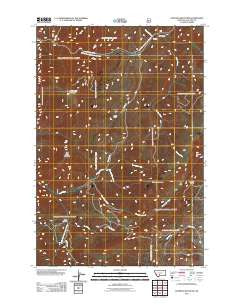 Hatfield Mountain Montana Historical topographic map, 1:24000 scale, 7.5 X 7.5 Minute, Year 2011