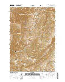 Hatfield Mountain Montana Current topographic map, 1:24000 scale, 7.5 X 7.5 Minute, Year 2014