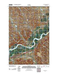 Hathaway Montana Historical topographic map, 1:24000 scale, 7.5 X 7.5 Minute, Year 2011