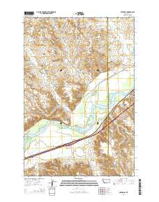 Hathaway Montana Current topographic map, 1:24000 scale, 7.5 X 7.5 Minute, Year 2014