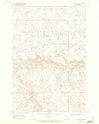 Hathaway NW Montana Historical topographic map, 1:24000 scale, 7.5 X 7.5 Minute, Year 1968