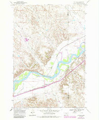 Hathaway Montana Historical topographic map, 1:24000 scale, 7.5 X 7.5 Minute, Year 1968