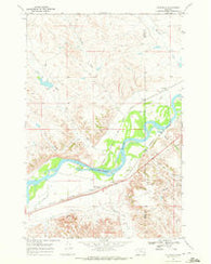 Hathaway Montana Historical topographic map, 1:24000 scale, 7.5 X 7.5 Minute, Year 1968