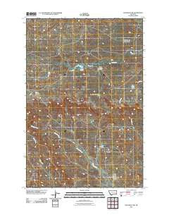 Hathaway NW Montana Historical topographic map, 1:24000 scale, 7.5 X 7.5 Minute, Year 2011