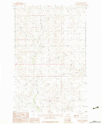 Hauck Coulee Montana Historical topographic map, 1:24000 scale, 7.5 X 7.5 Minute, Year 1983
