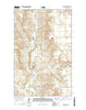 Hauck Coulee Montana Current topographic map, 1:24000 scale, 7.5 X 7.5 Minute, Year 2014