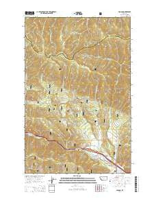 Haugan Montana Current topographic map, 1:24000 scale, 7.5 X 7.5 Minute, Year 2014
