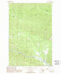 Haugan Montana Historical topographic map, 1:24000 scale, 7.5 X 7.5 Minute, Year 1988