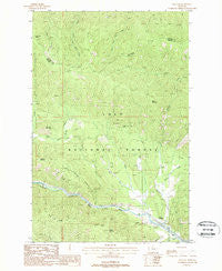 Haugan Montana Historical topographic map, 1:24000 scale, 7.5 X 7.5 Minute, Year 1988