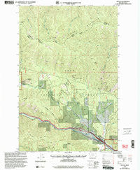 Haugan Montana Historical topographic map, 1:24000 scale, 7.5 X 7.5 Minute, Year 1999