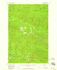 Haugan Montana Historical topographic map, 1:62500 scale, 15 X 15 Minute, Year 1957