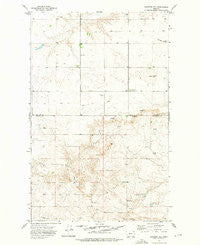 Haugens Hill Montana Historical topographic map, 1:24000 scale, 7.5 X 7.5 Minute, Year 1973