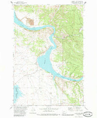 Hauser Lake Montana Historical topographic map, 1:24000 scale, 7.5 X 7.5 Minute, Year 1972