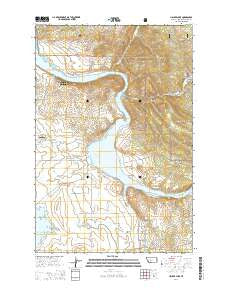 Hauser Lake Montana Current topographic map, 1:24000 scale, 7.5 X 7.5 Minute, Year 2014