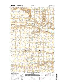 Havre NW Montana Current topographic map, 1:24000 scale, 7.5 X 7.5 Minute, Year 2014