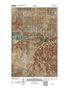 Havre SE Montana Historical topographic map, 1:24000 scale, 7.5 X 7.5 Minute, Year 2011