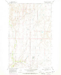 Hawk Coulee Montana Historical topographic map, 1:24000 scale, 7.5 X 7.5 Minute, Year 1969