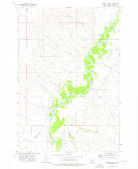 Hawkey Creek Montana Historical topographic map, 1:24000 scale, 7.5 X 7.5 Minute, Year 1973