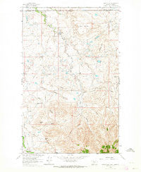 Hawley Hill Montana Historical topographic map, 1:24000 scale, 7.5 X 7.5 Minute, Year 1962
