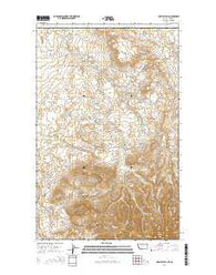 Hawley Hill Montana Current topographic map, 1:24000 scale, 7.5 X 7.5 Minute, Year 2014