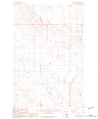 Hay Creek NW Montana Historical topographic map, 1:24000 scale, 7.5 X 7.5 Minute, Year 1983
