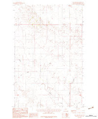 Hay Creek NW Montana Historical topographic map, 1:24000 scale, 7.5 X 7.5 Minute, Year 1983