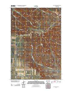 Hay Basin NE Montana Historical topographic map, 1:24000 scale, 7.5 X 7.5 Minute, Year 2011