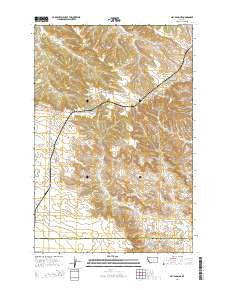 Hay Basin NE Montana Current topographic map, 1:24000 scale, 7.5 X 7.5 Minute, Year 2014