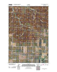 Hay Basin North Montana Historical topographic map, 1:24000 scale, 7.5 X 7.5 Minute, Year 2011