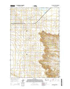 Hay Basin South Montana Current topographic map, 1:24000 scale, 7.5 X 7.5 Minute, Year 2014